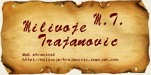 Milivoje Trajanović vizit kartica